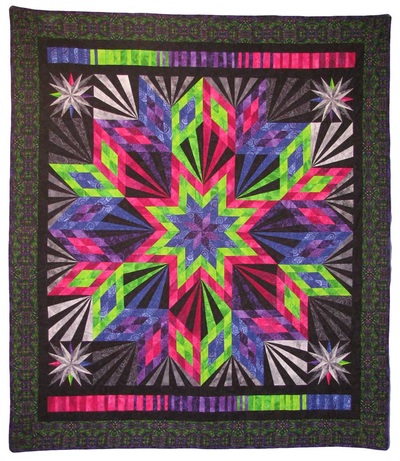 Explosions Quilt Full View