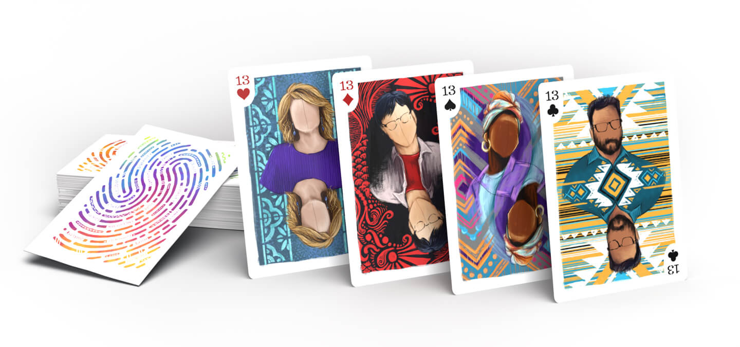 Diversity Sketches Playing Cards Glamour Shot